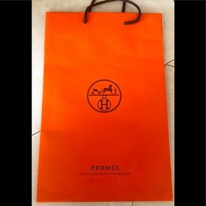 Hermes brand new legendary paper,authentic smaller size shopping bag with handle